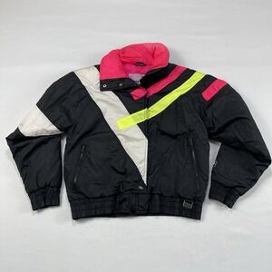 Vintage White Stag Skiwear Colorblock Jacket Coat Women's Size : Small